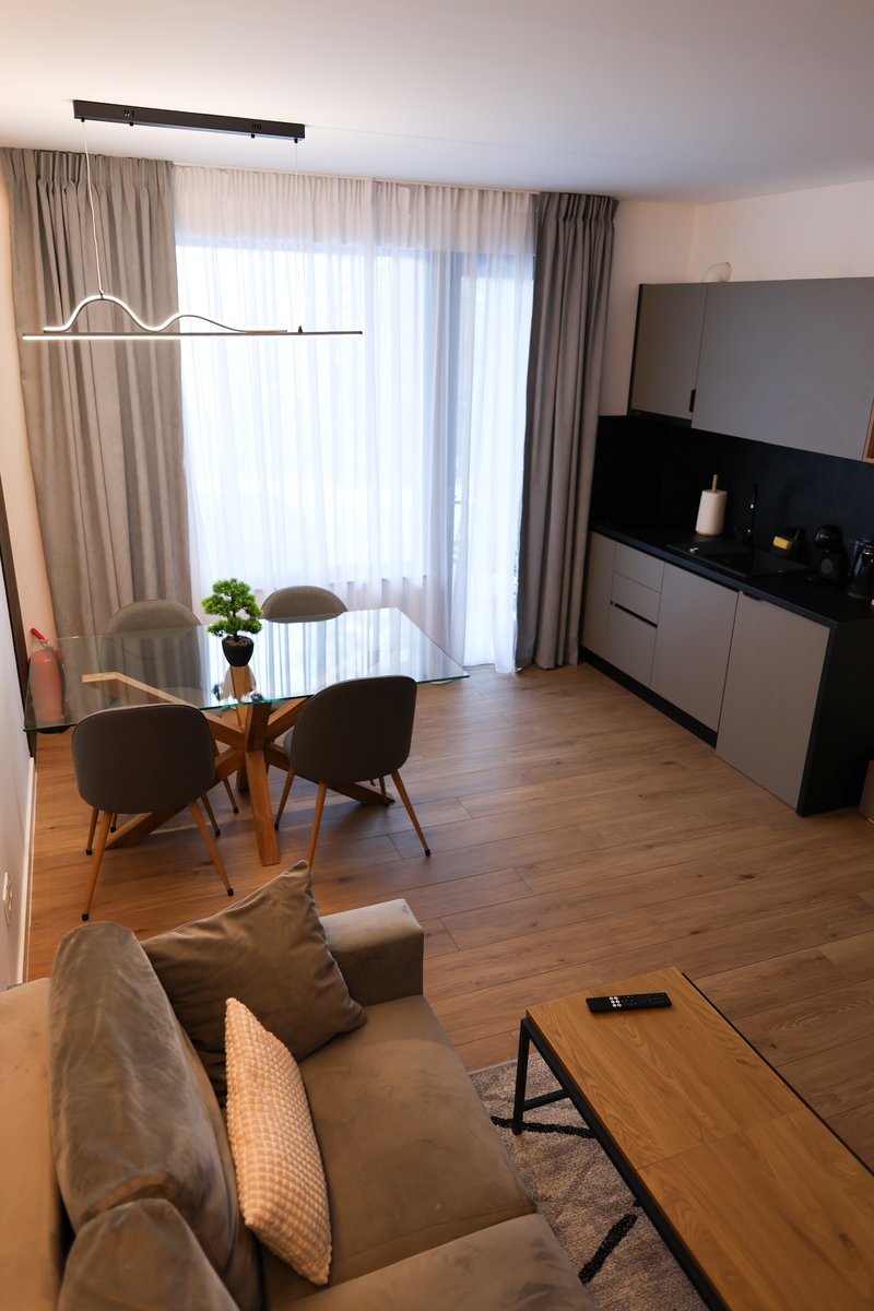 Warm living room in a Nivalis Resort & SPA chalet