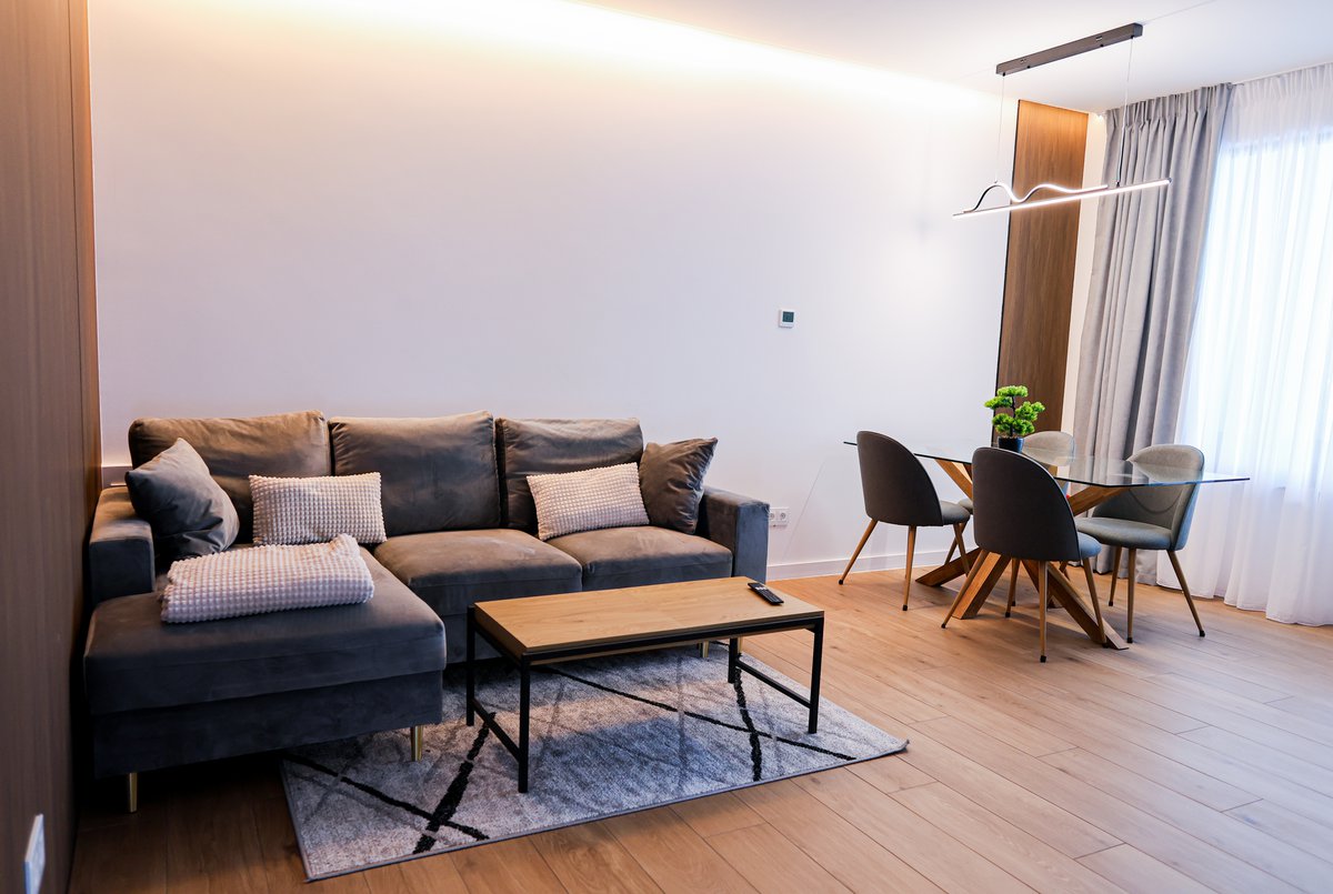 Living room interior at Nivalis Resort & SPA chalet